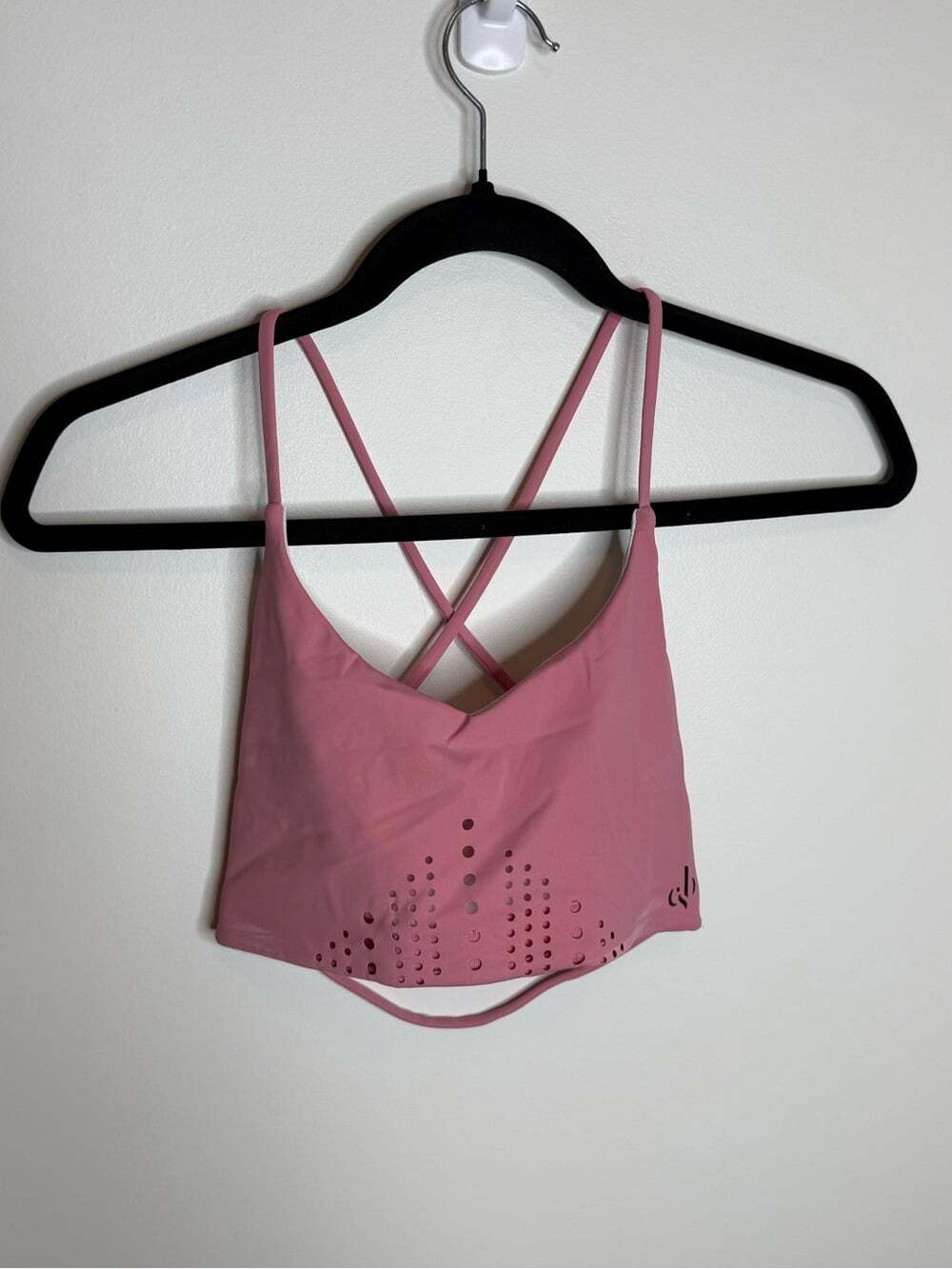 CSB Pink Cross-Back Performance Sports Bra size small